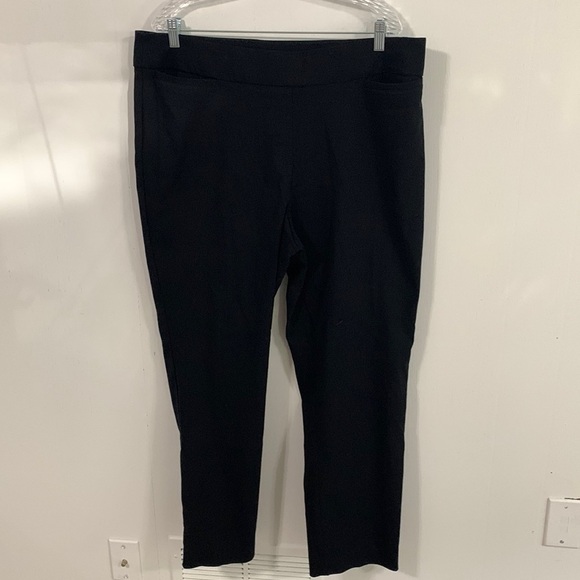 Apt 9 Size 18WS black pants Rayon Nylon Spandex, good conditions measurements 👇 - Picture 1 of 5